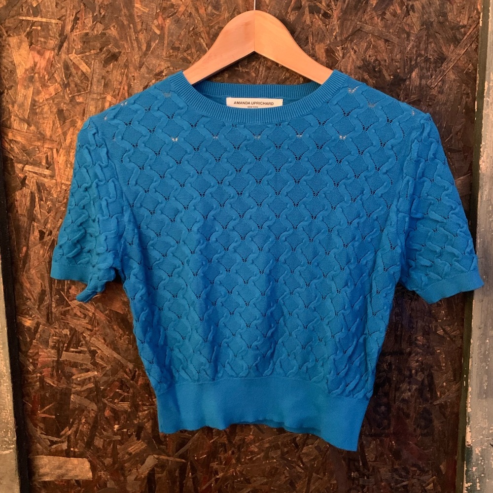 Amanda Uprichard Cerulean Blue Top